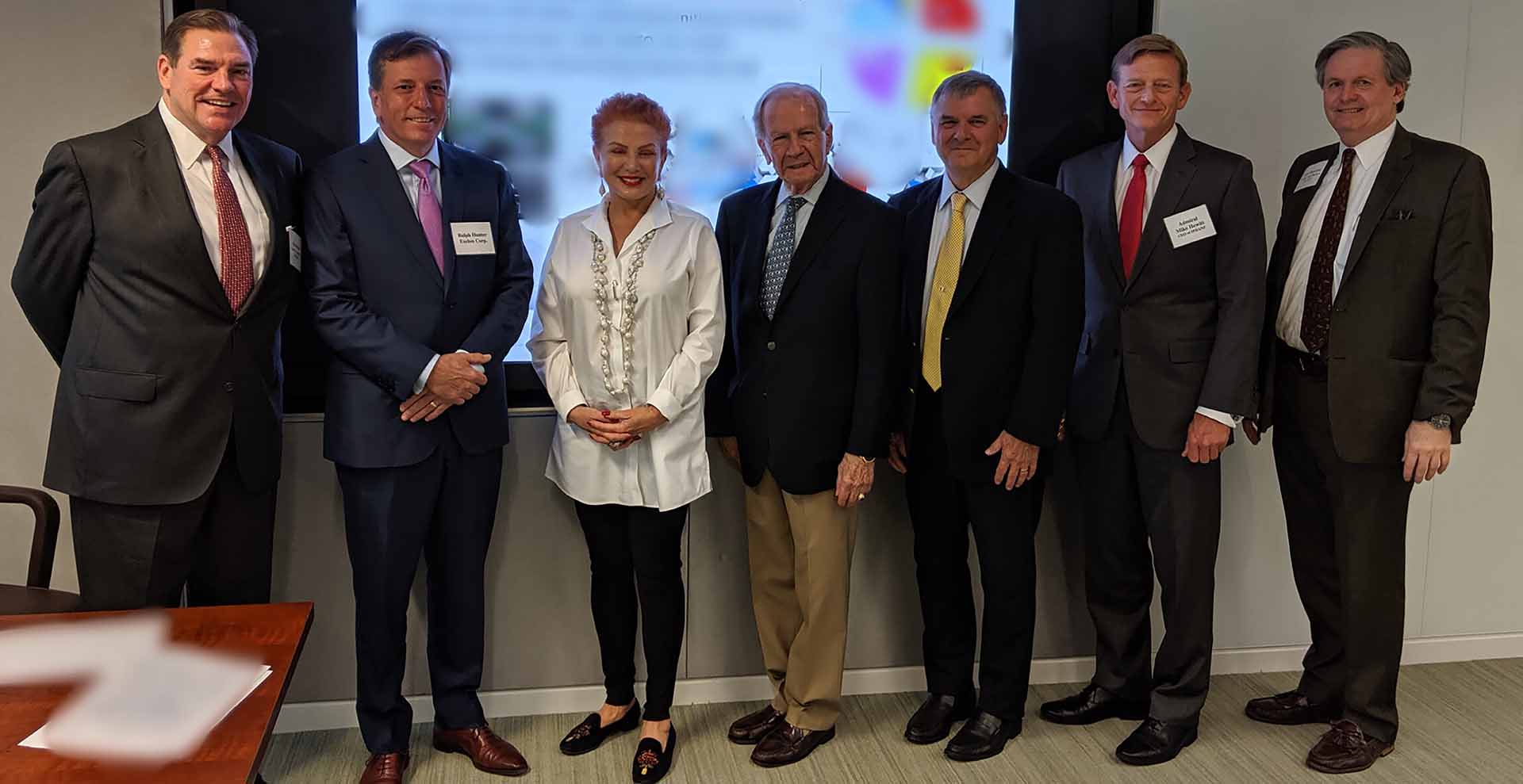 (Left to right) IP3 Chief Legal Officer Alan Dunn, Exelon Generation VP and Exelon Nuclear Partners COO Ralph Hunter, U.S. Ambassador to Poland Georgette Mosbacher, IP3 Co-founder and Director Robert McFarlane, IP3 Director James Cartwright, IP3 Co-Founder and CEO Michael Hewitt, and Environmental Business International Principal Andrew Paterson.